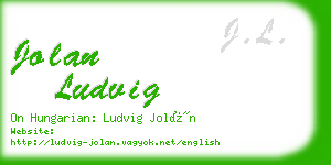 jolan ludvig business card